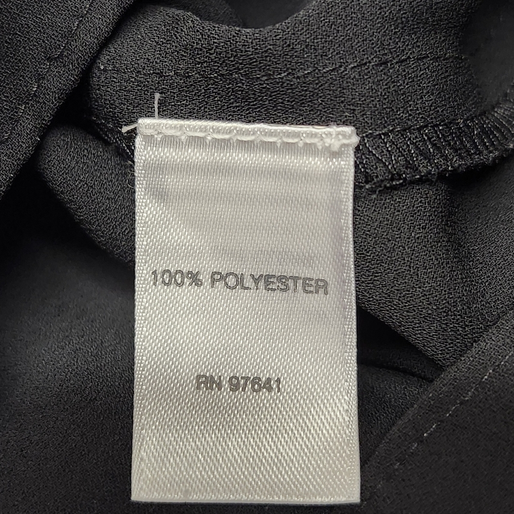 • J Jill Women’s Sleeveless Layered Sheer Chiffon Blouse Petite Size XS Black - Picture 7 of 11
